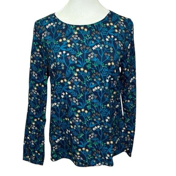 Seasalt Cornwall Floral Blouse Navy - Picture 1 of 6